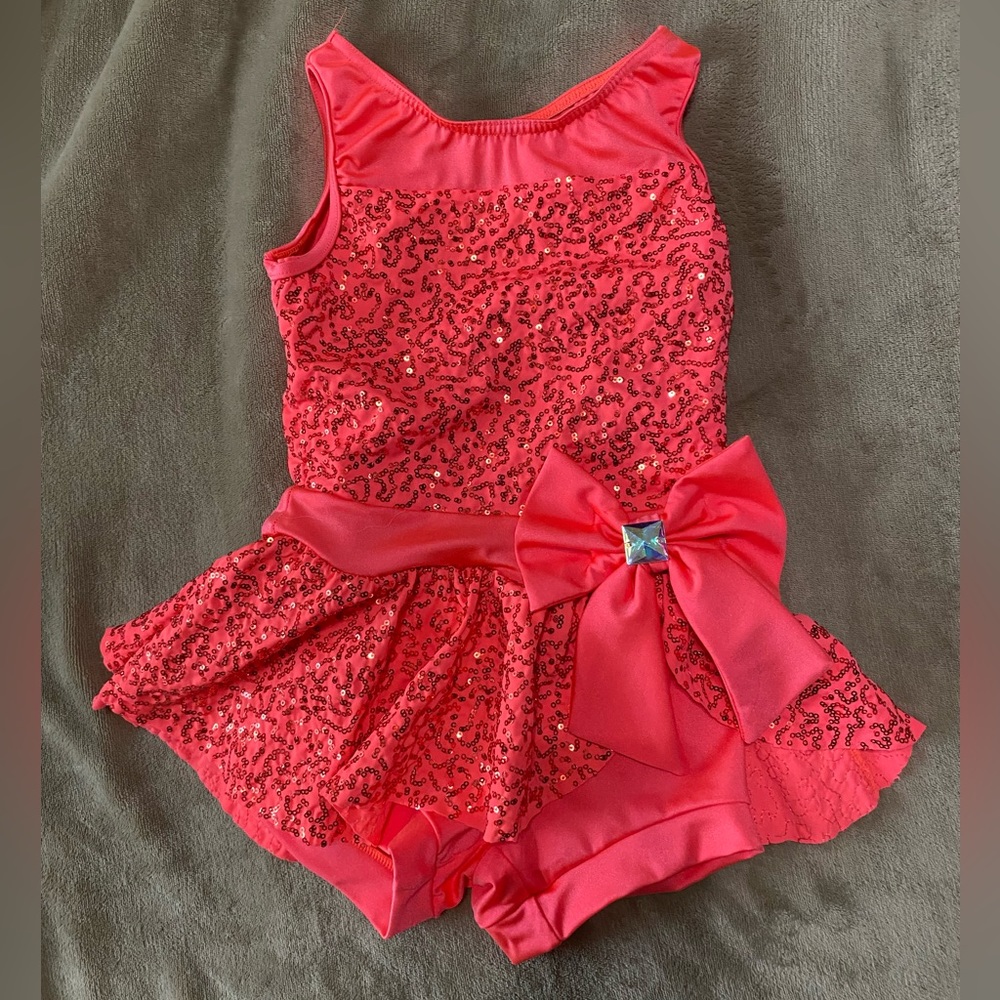 Girl’s Dance Recital / Dress-Up Leotard with Sequins